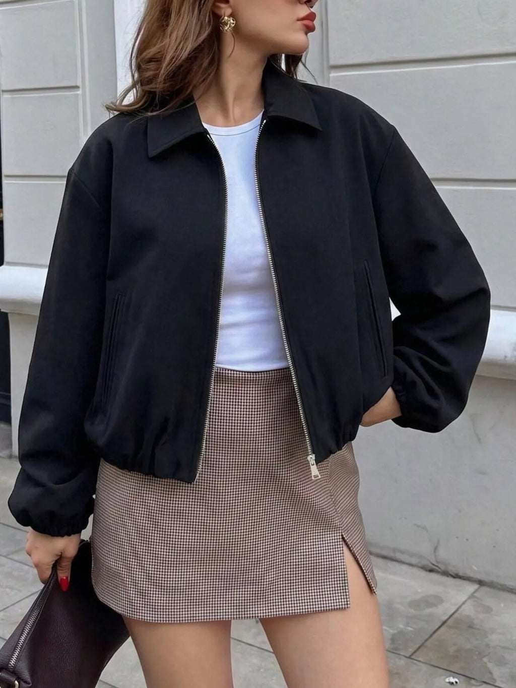Zip Up Cropped Jacket (7)