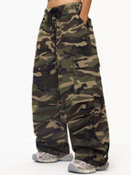 Camouflage Cargo Pants Drawstring Waist (2)