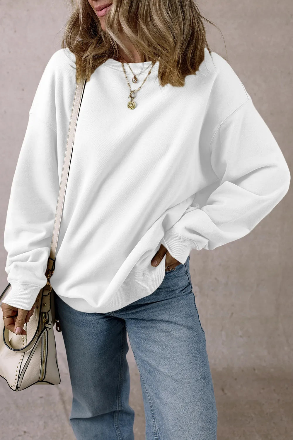 Round Neck Long Sleeve Sweatshirt (4)