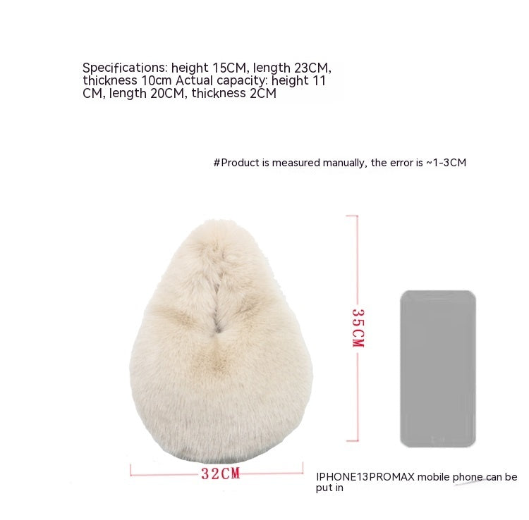 Portable Fur Bag Fall Winter Popular photo 18