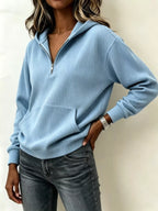 Kangaroo Pocket Half-zip Hoodie (3)