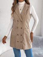 Double-breasted Long Vest Coat (2)