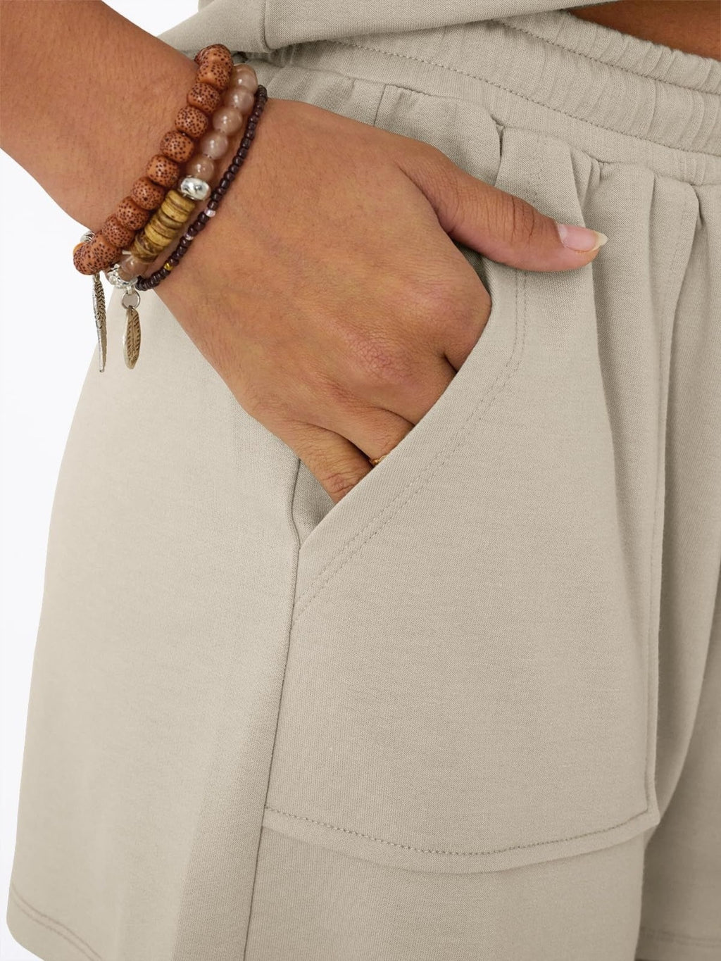 Casual V-neck T-shirt Shorts Set (5)