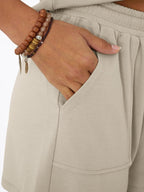 Casual V-neck T-shirt Shorts Set (5)