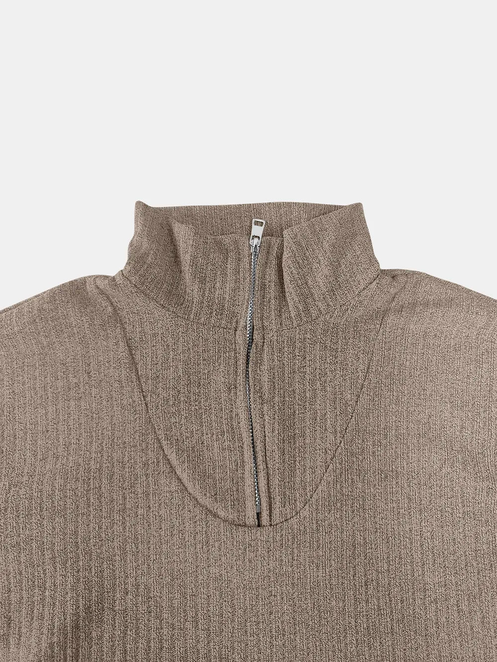 Full Size Quarter Zip Long Sleeve Top (15)
