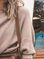 Single Shoulder Ribbed Knit Top (6)