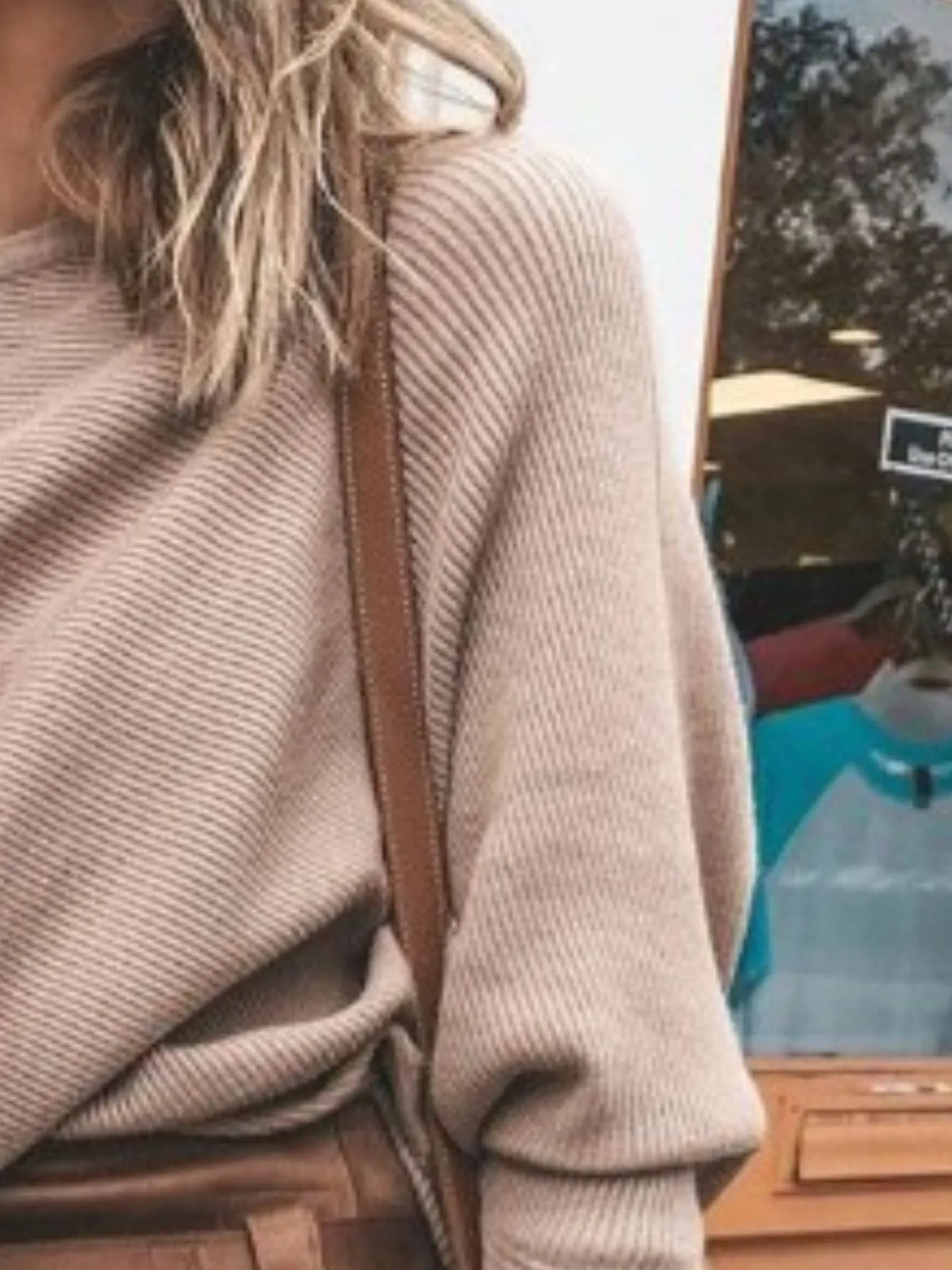 Single Shoulder Ribbed Knit Top (6)