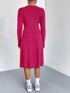 Rib-knit Sweater Skirt Set (3)