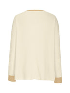 Waffle Knit Round Neck Long Sleeve T-shirt (29)