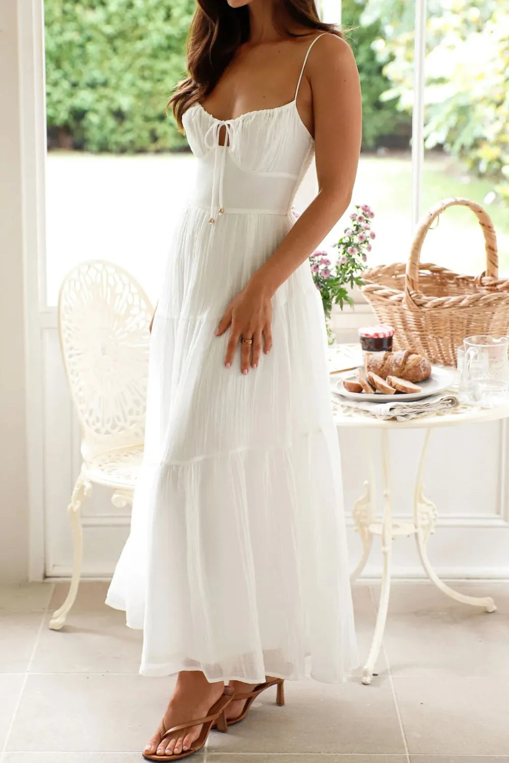Ruched Smocked Back Cami Dress (4)