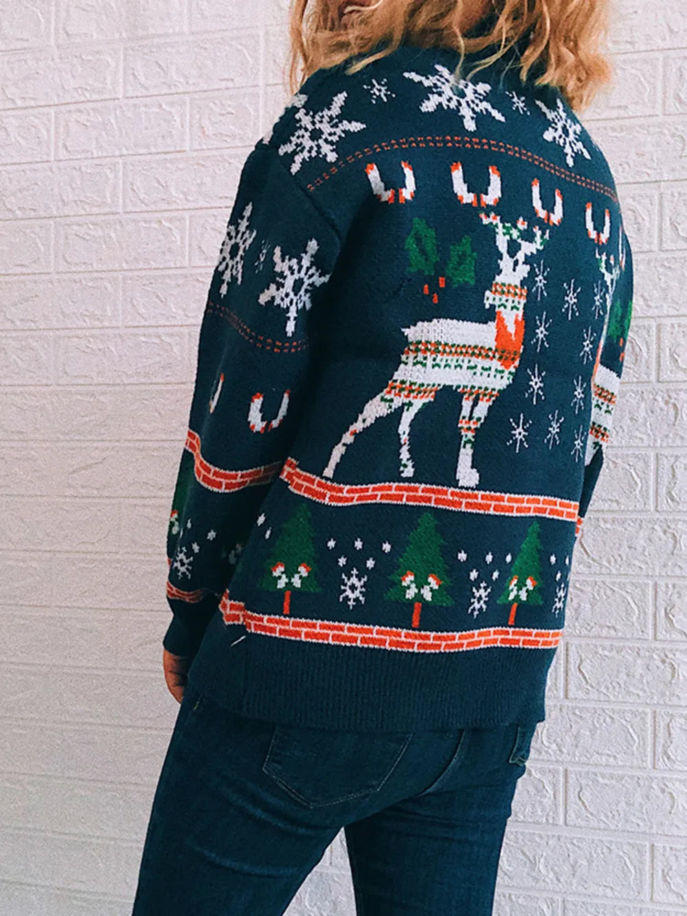 Turtleneck Drop Shoulder Long Sleeve Sweater (9)