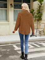 Mock Neck Slit Sweater (9)