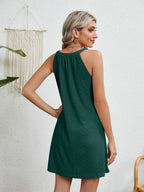 Eyelet Grecian Neck Mini Dress (14)