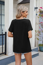 Notched Short Sleeve T-shirt (16)