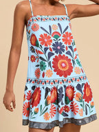 Floral Print Sleeveless Mini Dress (14)