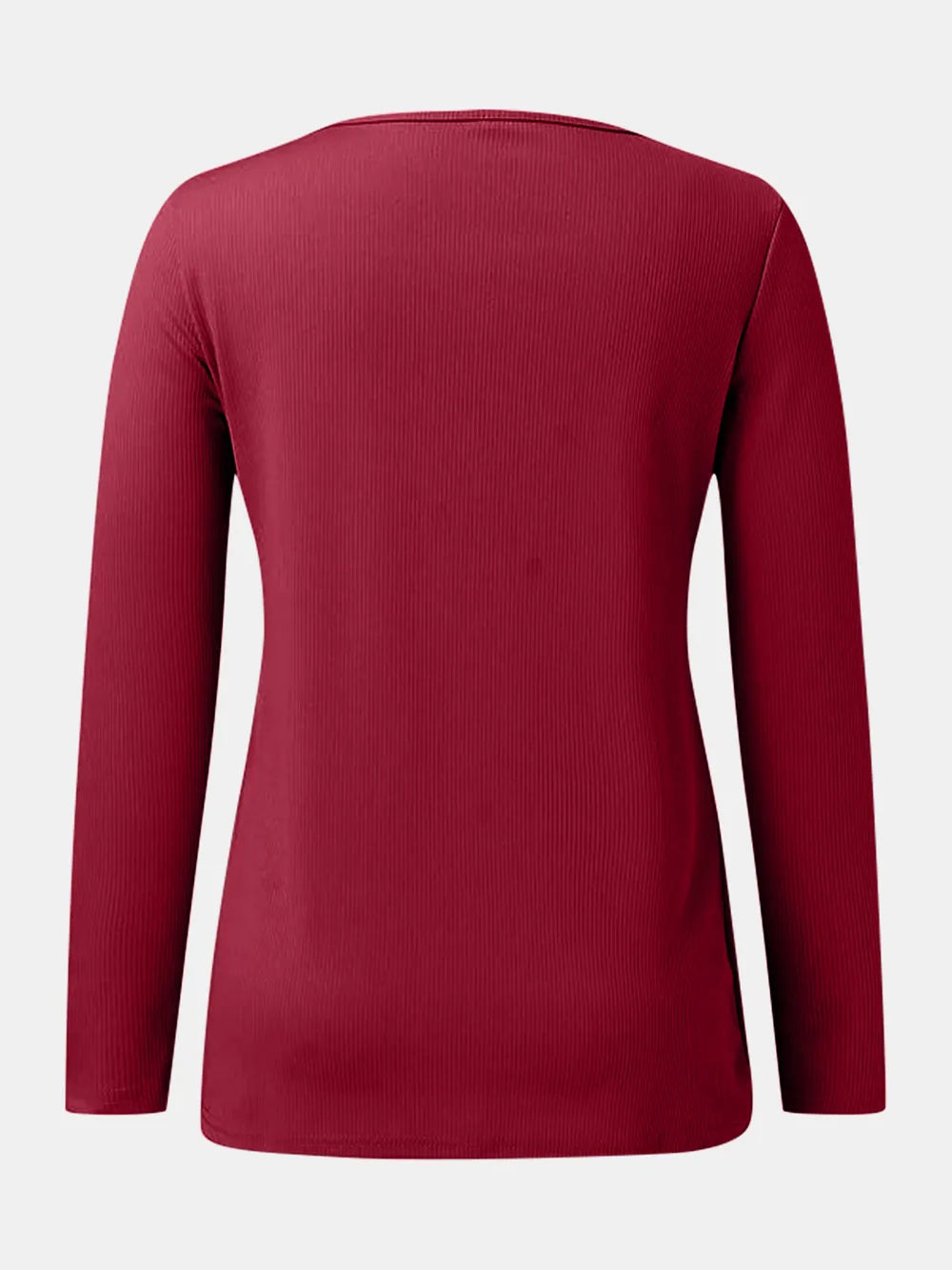 Full Size Scoop Neck Long Sleeve T-shirt (6)