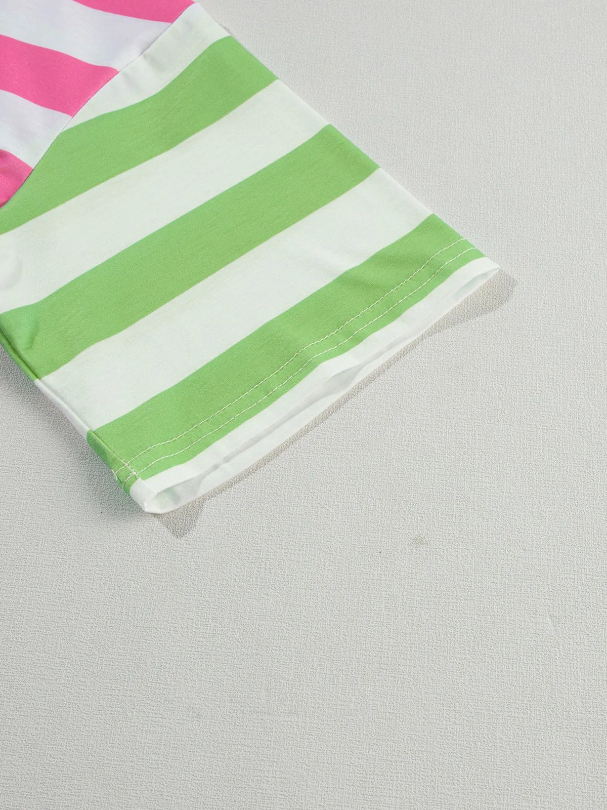 Striped Oversized Short Sleeve T-shirt (10)