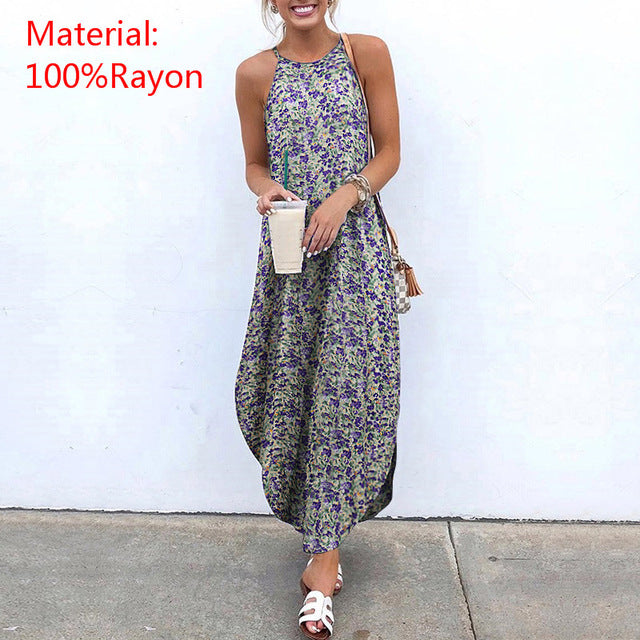 Sleeveless Print Maxi Dress variant CJLY118383117QJ|CJLY118383118RI|CJLY118383119SH|CJLY118383120TG|CJLY118383121UF|CJLY118383122VE|CJLY118383123WD|CJLY118383124XC