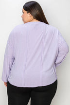 Full Size Ribbed Round Neck Long Sleeve T-shirt (6)