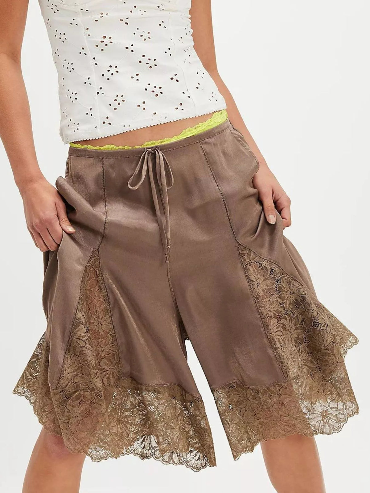 Lace Trimmed Shorts (22)