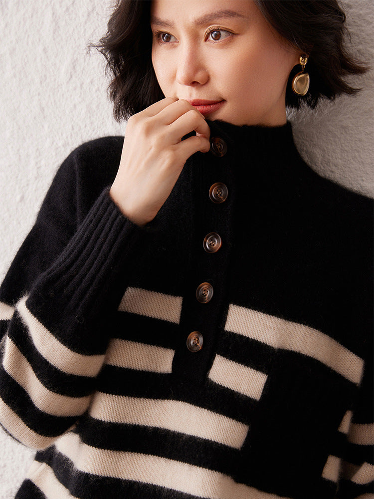 Cashmere Sweater Striped variant CJYD219190501AZ|CJYD219190502BY