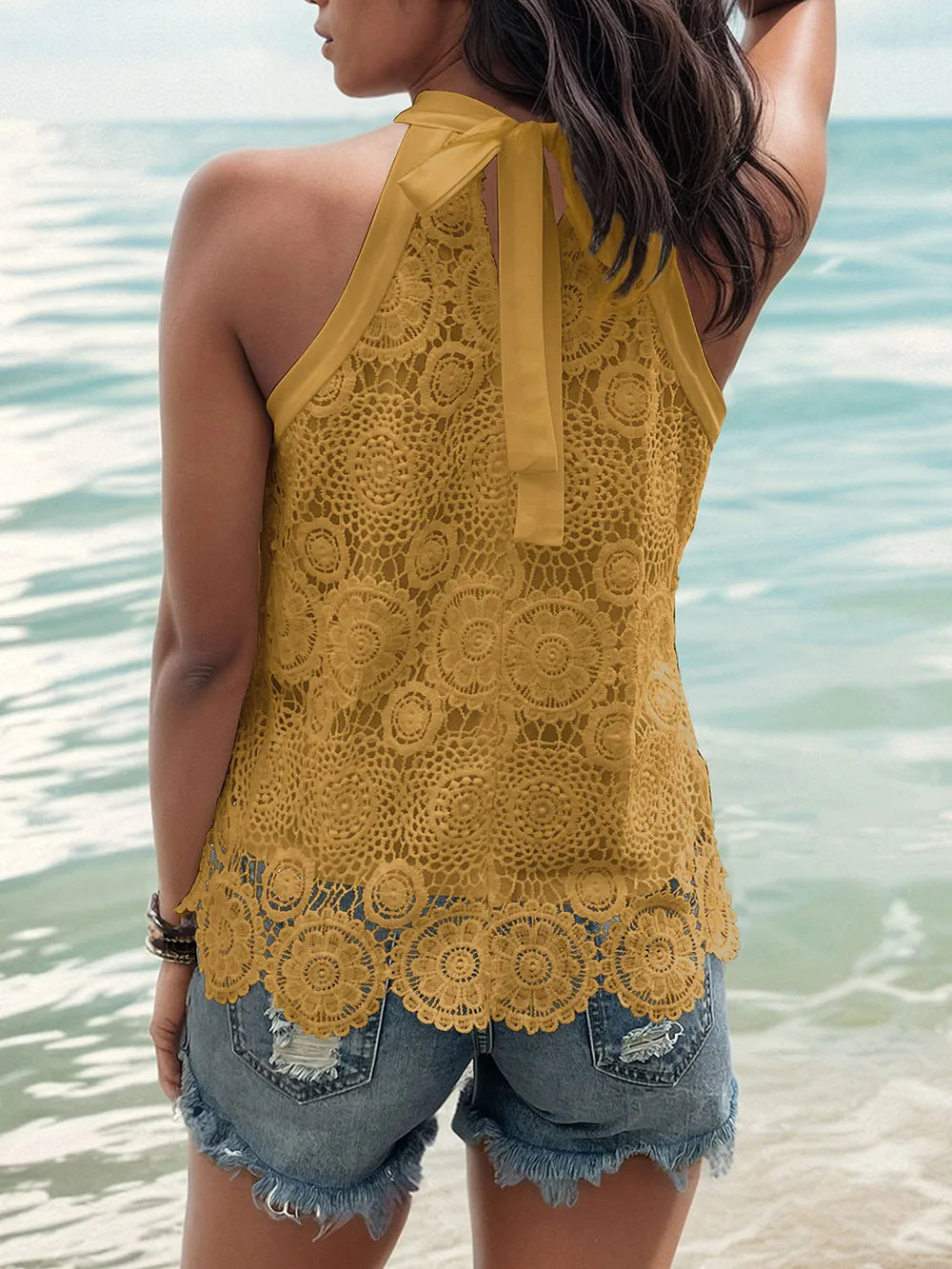 Lace Tied Mock Neck Tank (9)