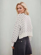 Heart-patterned Round Neck Sweater (11)