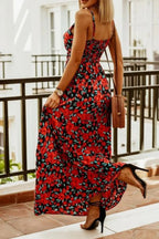 Printed Spaghetti Strap Maxi Dress (20)