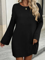Round Neck Dropped Shoulder Sweater (12)