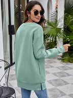 Don't Stop Graphic Drop Shoulder Sweatshirt (2)