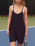 Spaghetti Strap Romper Pockets (5)