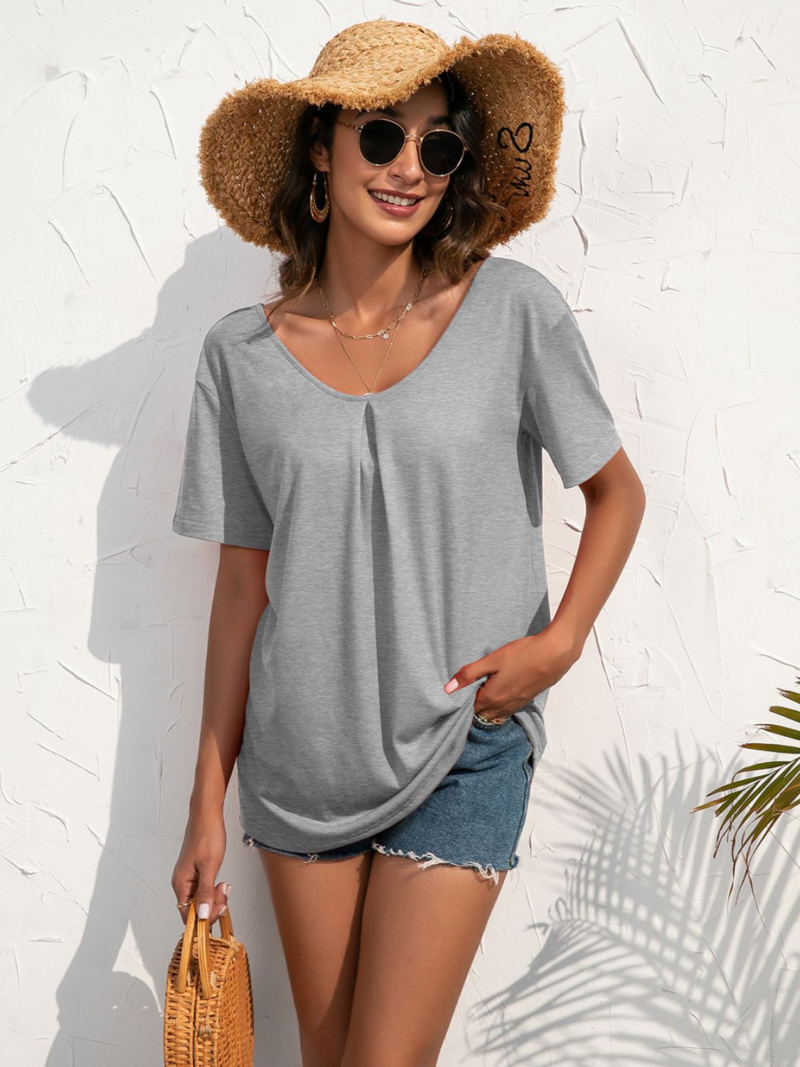 Lace Trim Short Sleeve Top (3)