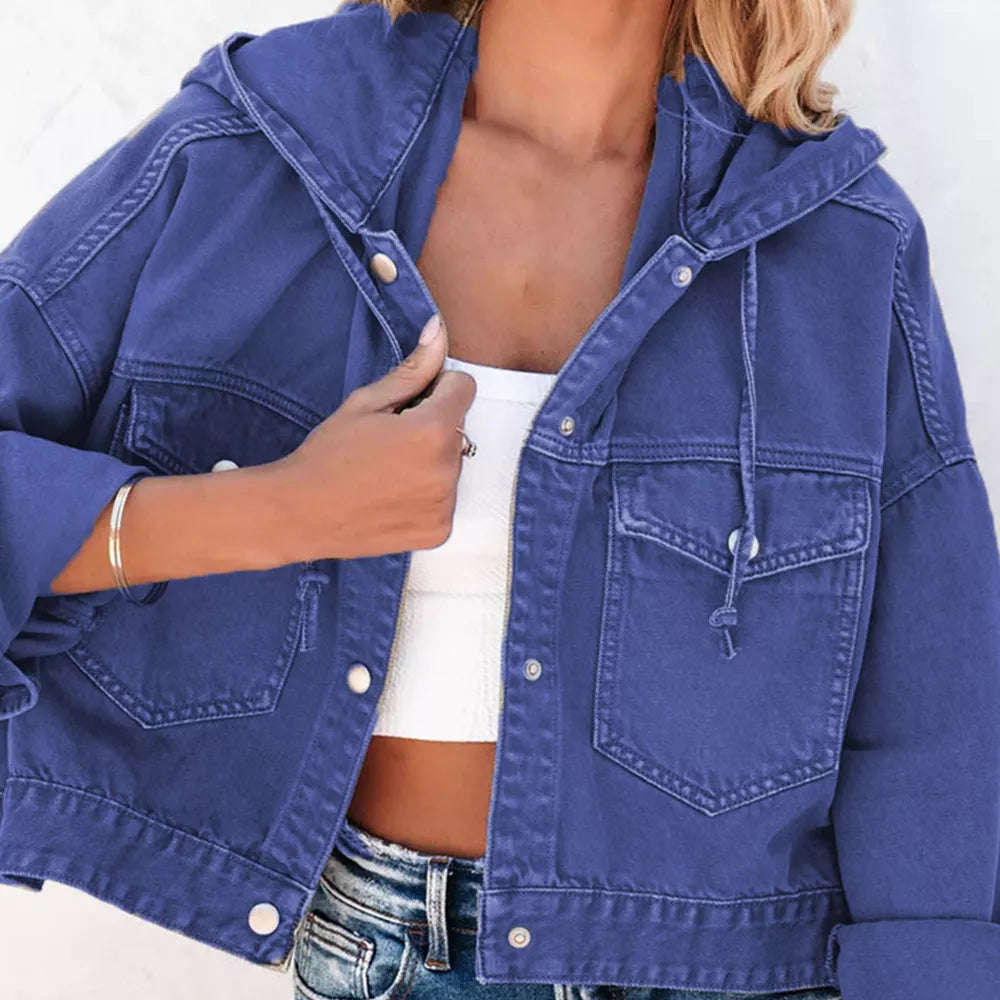 Hooded Dropped Shoulder Denim Jacket (8)