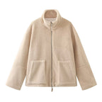 Lamb Wool Turtleneck Woolen Coat photo 10