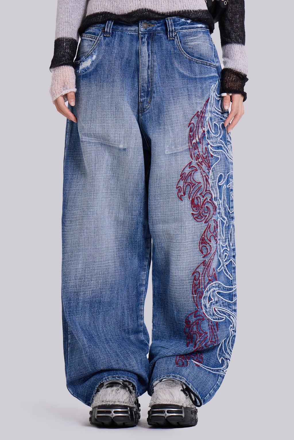 Jeans Wide Leg Pants Loose Trousers variant CJNZ254294201AZ|CJNZ254294202BY|CJNZ254294203CX|CJNZ254294204DW|CJNZ254294205EV