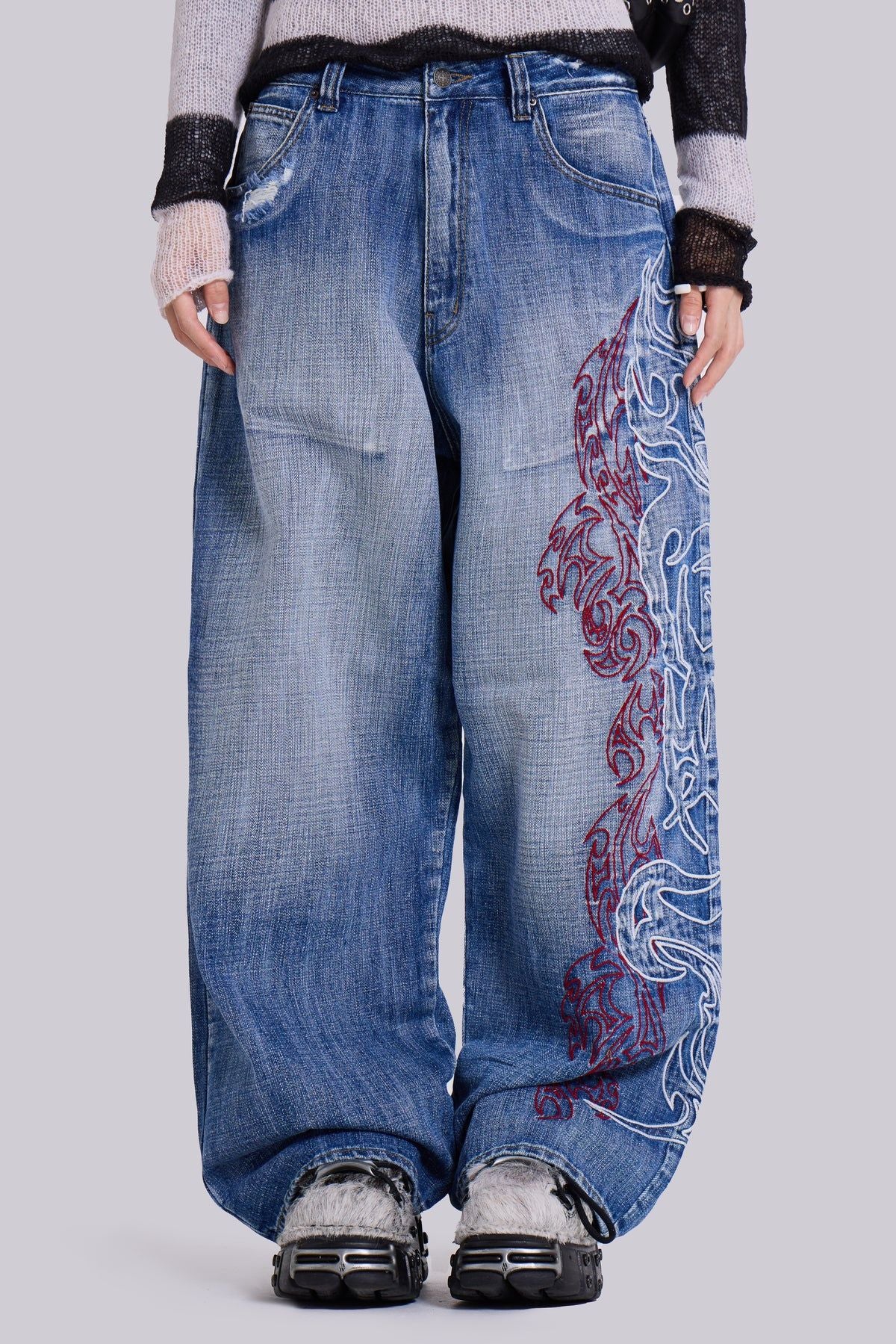 Jeans Wide Leg Pants Loose Trousers variant CJNZ254294201AZ|CJNZ254294202BY|CJNZ254294203CX|CJNZ254294204DW|CJNZ254294205EV