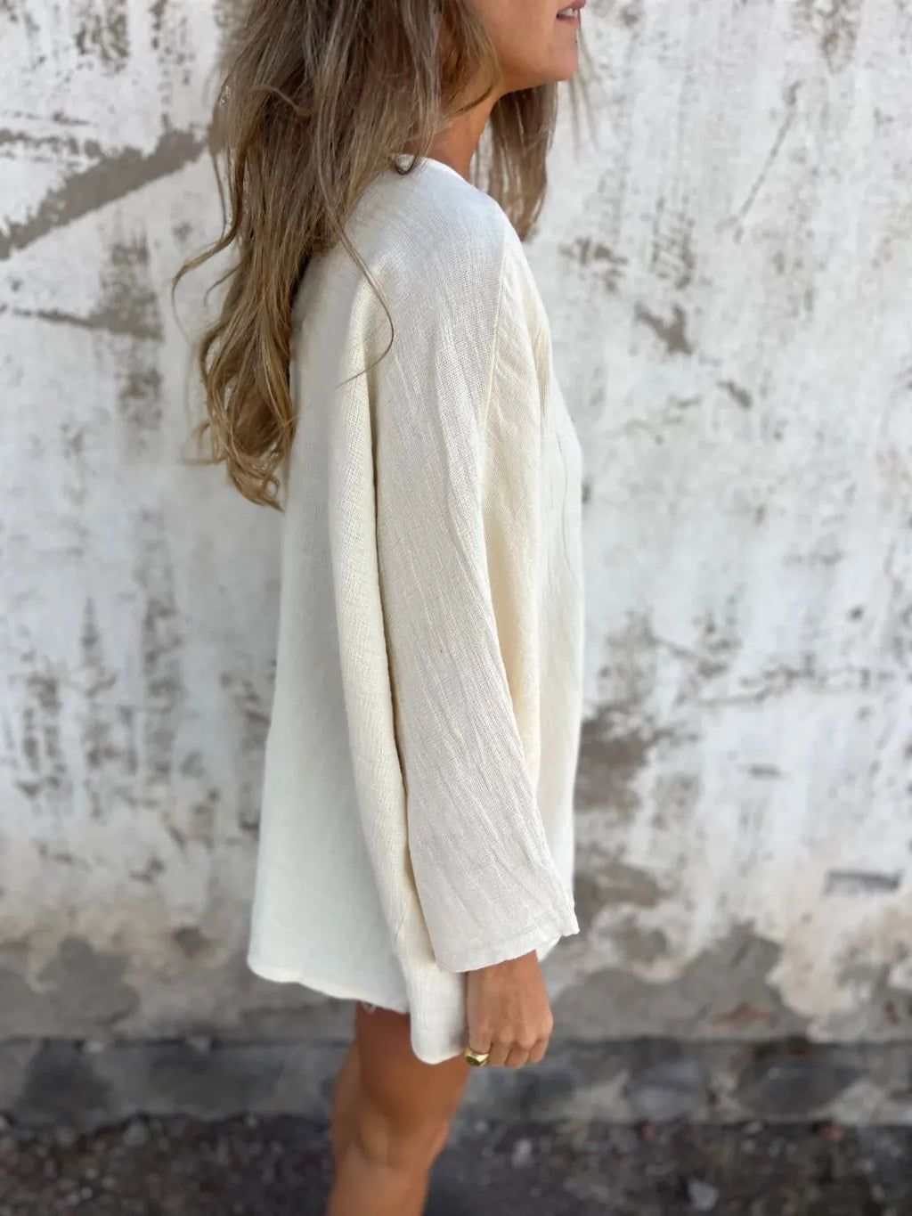 Full Size One Button Long Sleeve Shirt Plus (9)