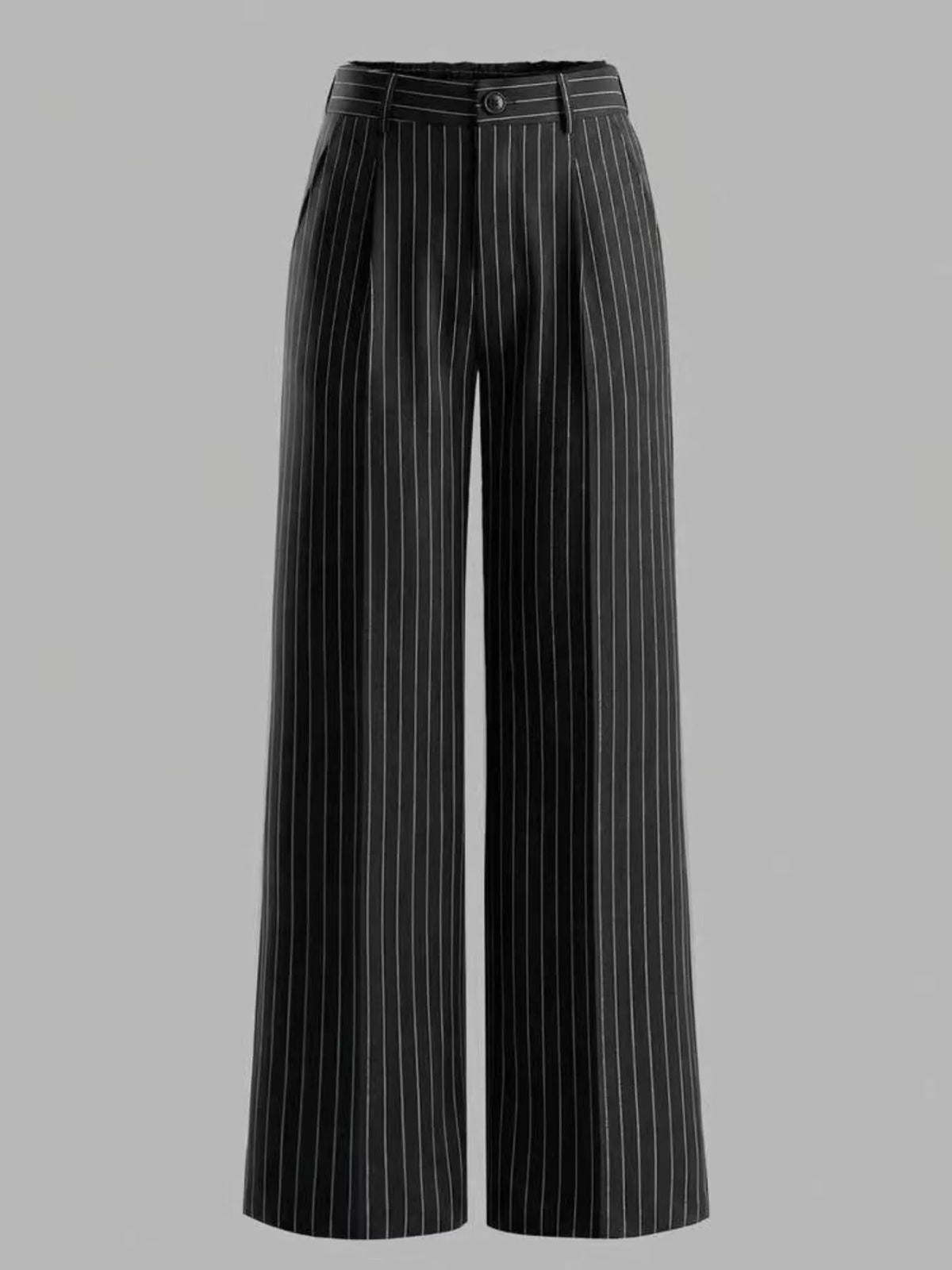 High-waisted Striped Wide-leg Pants (2)