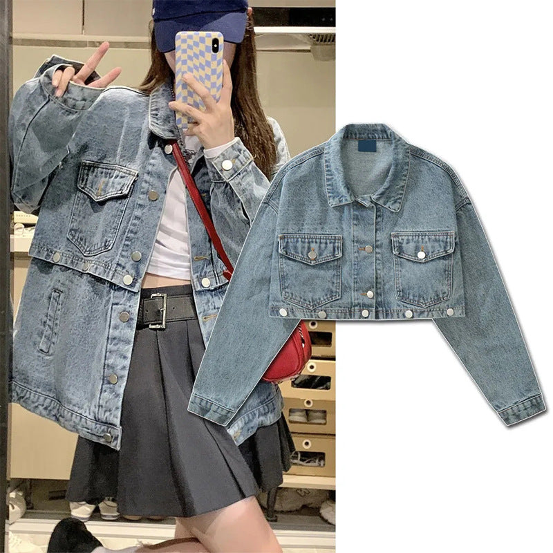 Vintage Denim Jacket Detachable Top photo 8