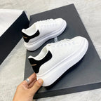 Pu Leather Lace Up Round Toe Platform Sneakers (2)