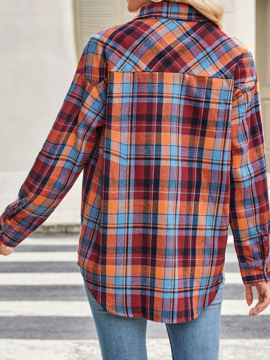 Plaid Button Up Long Sleeve Shirt (25)