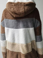 Full Size Fuzzy Zip Up Hooded Outerwear Plus (11)