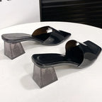 Open Toe Block Heel Sandals (3)