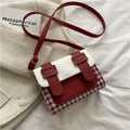 Plaid One-shoulder Messenger Bag variant CJNS139091201AZ