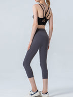 Wide Waistband Cropped Sports Leggings (18)