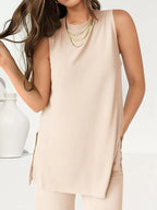 Round Neck Tank Pants Set (6)