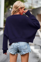 Round Neck Drop Shoulder Long Sleeve Sweater (6)