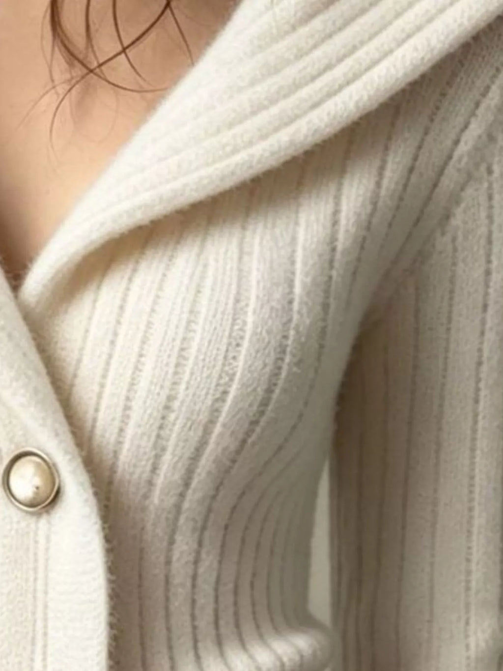 Full Size Ribbed Knit Button-down Front Cardigan Plus (12)