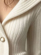 Full Size Ribbed Knit Button-down Front Cardigan Plus (12)
