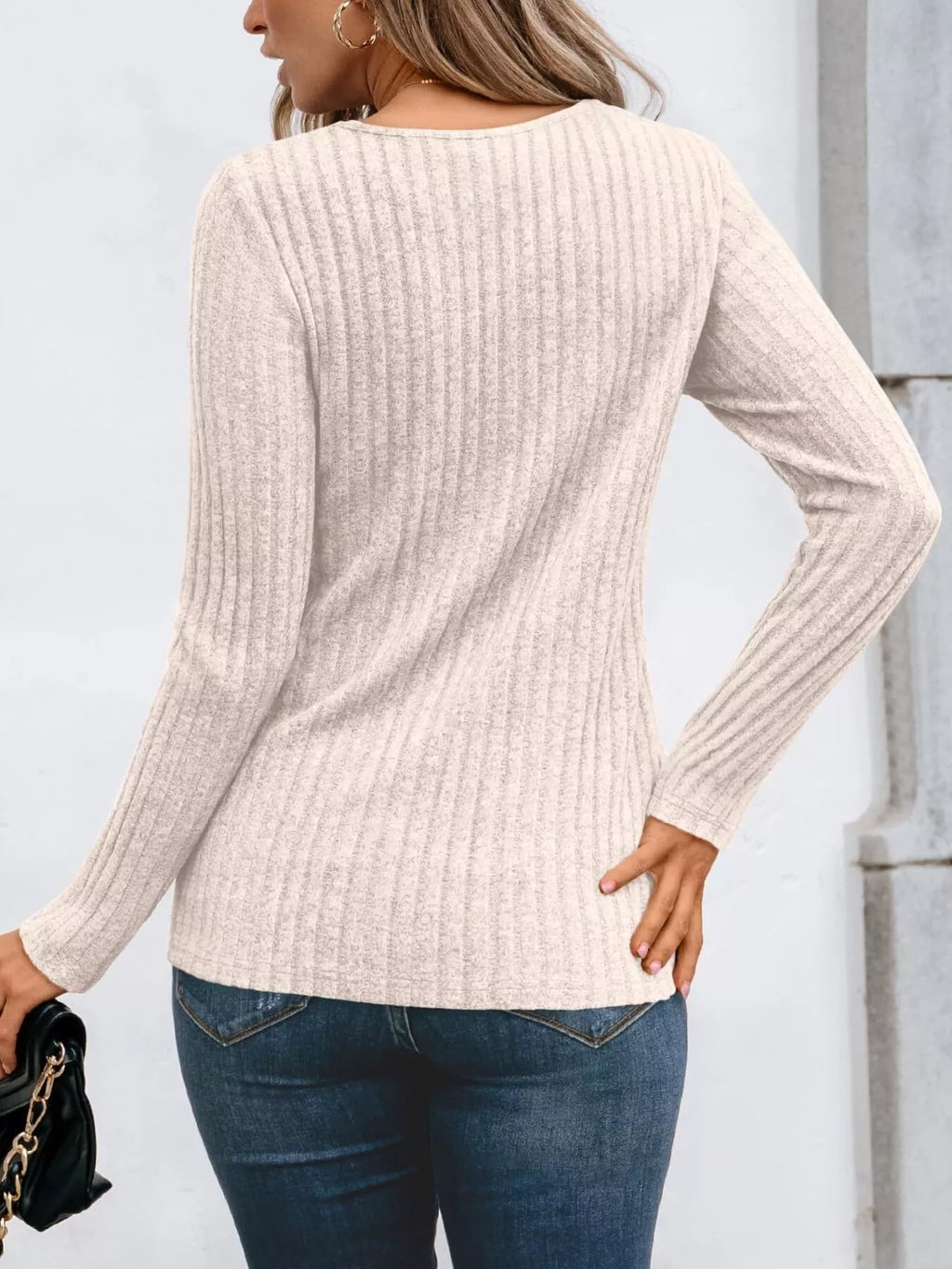 Ribbed Long Sleeve T-shirt (23)